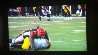 Vontaze Burfict hits Ben Roethlisberger [upl. by Stanhope]