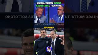 Scontro TrevisaniSabatini su Allegri e Thiago Motta [upl. by Torp54]