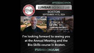 IPSIS Lumbar BioSkills Lab in Boston [upl. by Nosreffej]