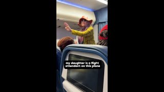 Part 1 The whole plane sings for grieving daughter [upl. by Kcolttam700]