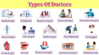 Types Of Doctors  22 Types of Specialist Doctors  Doctor Names [upl. by Culberson]