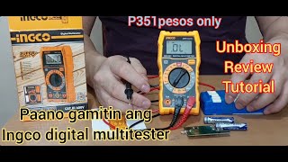 Ingco Digital MultiTester Unboxing Review Tutorial [upl. by Rhee]