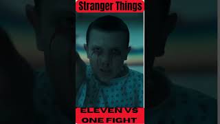 Stranger Thing Eleven vs One Fight Scene 011 vs 001 final fight movie money stranger film [upl. by Nnyliak]