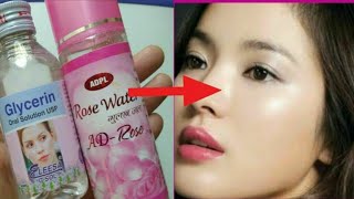 Glycerin and Rosewater for Face Skin Lightening and Acne [upl. by Nelyaw204]