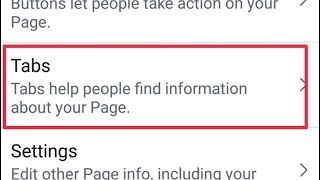 Facebook Page Tabs Settings [upl. by Ferrand]