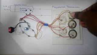 Generating electricity from piezoelectric plates [upl. by Mills772]