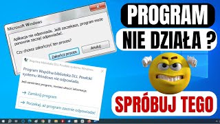 Program Nie Odpowiada Jak NAPRAWIĆ Że Aplikacja Nie Odpowiada W Systemie Windows 10 [upl. by Waldon47]