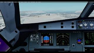 P3Dv5 FsLabs Sharklets ILS DME ARC Into Tacna [upl. by Rotow]