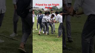 School cricket me fight 👺👺 [upl. by Rovit]