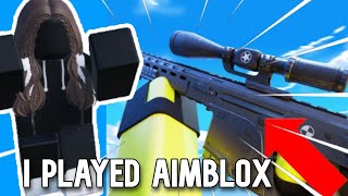 I PLAYED AIMBLOX [upl. by Lerred980]