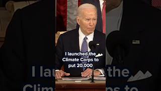 President Biden Announces American Climate Corps at SOTU [upl. by Igic]