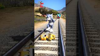 TOM AND JERRY VS THOMAS THE TRAIN WHO WIN coffindance shorts [upl. by Ardene367]