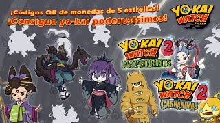 Guía de Yokai Watch 2 ¡Códigos QR a montones P9 8 monedas de 5 estrellas para el Expendekai [upl. by Eibo772]