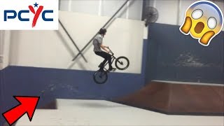 First Time Riding At Cessnock PCYC Indoor Skate Park  Hype BMX [upl. by Hut170]