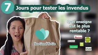 7 JOURS POUR TESTER DES PANIER ANTIGASPILLAGE  QUEL MAGASIN EST LE PLUS RENTABLE  TOOGOODTOGO [upl. by Einram]