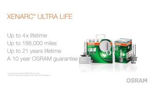 OSRAM XENARC ULTRA LIFE Upgrade HID Xenon Bulbs [upl. by Tortosa]