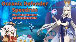 Oceanic Defender Speedrun Guide  Free 120 Primogems  Genshin Impact Fleeting Colors in Flight [upl. by Malek]