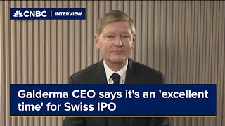 Galderma CEO says its an excellent time for Swiss IPO [upl. by Drusus]