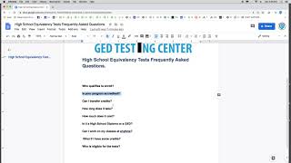 High school equivalency test frequently asked questions GED [upl. by Aurore]