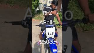 How to start amp ride a RFZ apollo viper 250cc DIRT BIKE [upl. by Odrarej186]