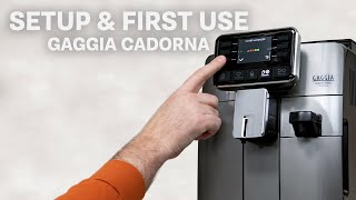 How To Initial Setup amp First Use of Gaggia Cadorna Espresso Machines [upl. by Leachim]