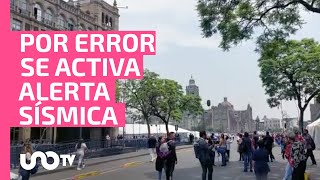 Por error humano se activa alerta sísmica en algunas zonas de CDMX [upl. by Llewellyn826]