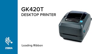 Loading Ribbon into Your GK420t Printer  Zebra [upl. by Nevanod]