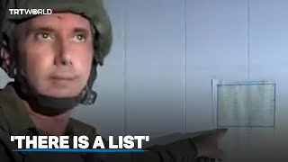 Israeli soldier claims Arabic calendar is Hamas guardian list [upl. by Eornom736]