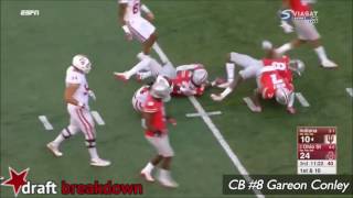 Gareon Conley vs Indiana 2016 [upl. by Rubia631]