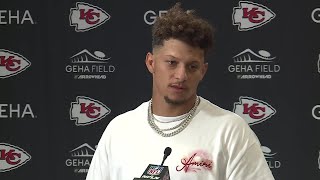 Patrick Mahomes talks after Chiefs tiptoe to a Week 1 win over the Ravens [upl. by Ciro]