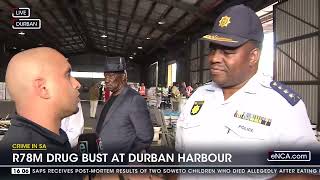 Over R70 million drug bust in Durban Harbour [upl. by Nnailuj]