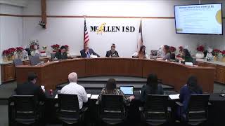 McAllen ISD Regular Board Meeting December 18 2023 [upl. by Harolda]