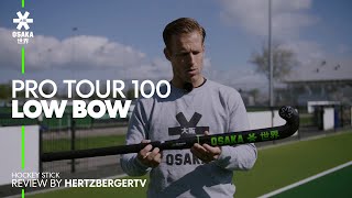 Osaka Pro Tour 100  Low Bow Hockey Stick  Review by HertzbergerTV [upl. by Ettenwahs]