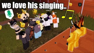 robloxs voice chat SINGING Contest [upl. by Erdua918]