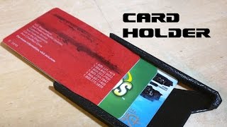 Credit Card Holder  3D Printed  HD [upl. by Negyam]