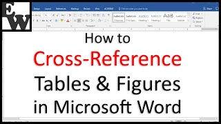 How to CrossReference Tables and Figures in Microsoft Word [upl. by Smoht]