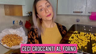 La nostra ricetta dei CECI CROCCANTI AL FORNO al curry alla paprika e DOLCI MEGLIO DELLE PATATINE [upl. by Celina]