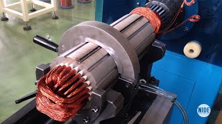 Coil inserting machinepump motor stator coil winding insertion [upl. by Randie647]