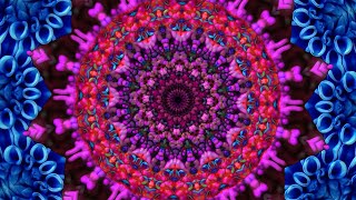 Dahlia Kaleidoscope  Flower Kaleidoscope 4K [upl. by Reffinnej]