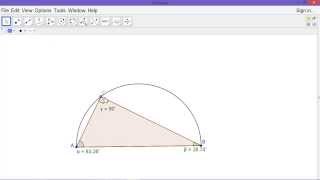 Visualize the Theorem of Thales [upl. by Ariahs]