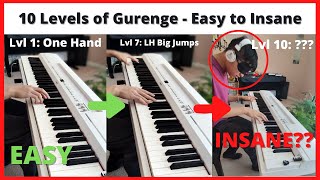 10 Levels of Gurenge  Easy to INSANE Shorts [upl. by Anir]