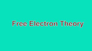 Conductivity in metals by using quantum free election theory [upl. by Epolenep]