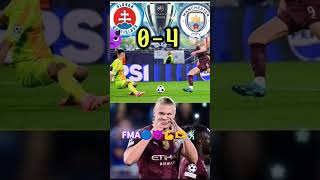 Slovan Bratislava vs Man City 04 HighlightsFoden amp Haaland Goal🔵😈shorts mancity championsleague [upl. by Acitel]