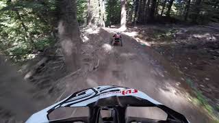 Remy Metailler follows 4 wheeler legend Stacy Kohut  Whistler Bike Park [upl. by Olwena963]