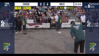 32ème FARION vs MILEI  National à pétanque de ChalonsurSaône 2021 [upl. by Burris]