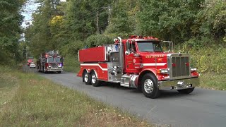 Falls VillageCT Fire Department 100th Anniversary Firetruck Parade amp Show 92124 [upl. by Tedra]