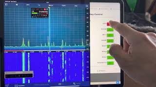 Flexradio 6400 SmartSDR iPad Pro KMtronic amp KPA500 [upl. by Parcel]