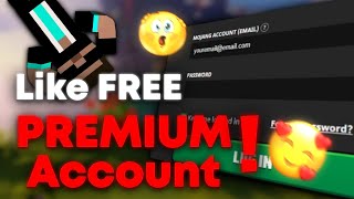 quotGet Like a FREE PREMIUM ACCOUNT For Minecraft  quot [upl. by Furnary894]