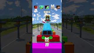 NOOB vs PRO vs HACKER vs HEROBRINE Car Jump Challenge 11 😁 🚗 shorts beamngdrive [upl. by Eilrahs947]