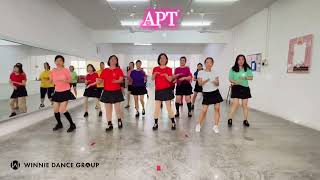 103【APT】Line dance Dance by Summer dance group [upl. by Lothario882]